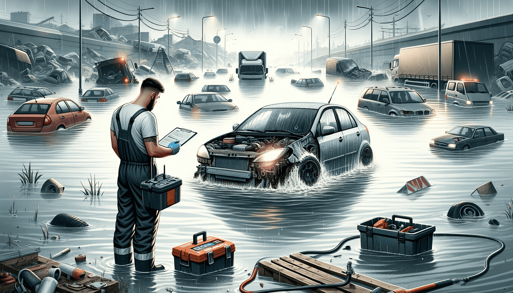Una guía para evaluar y reparar automóviles dañados por inundaciones ...