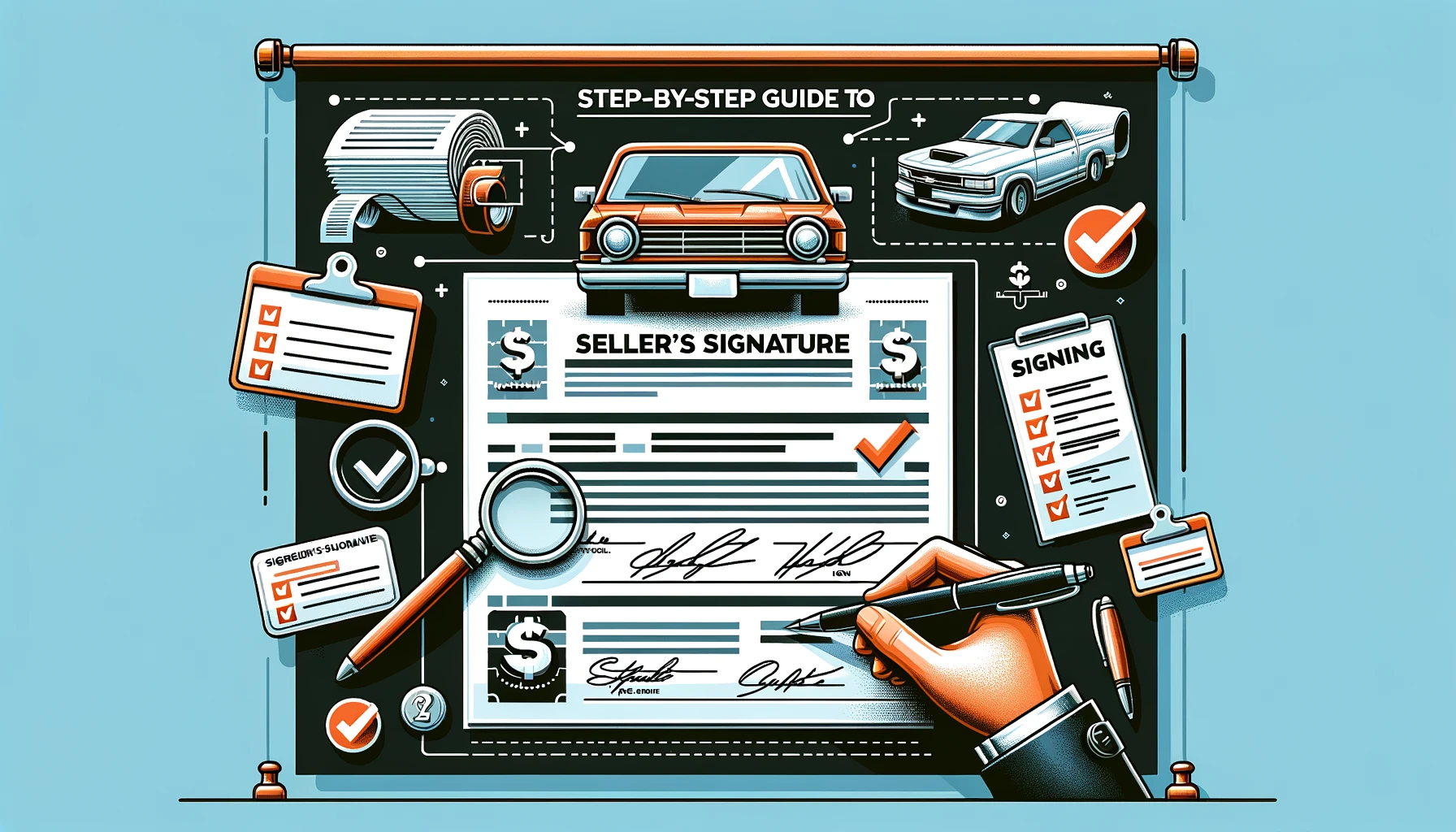 Step by step how to properly sign your title in maryland your car