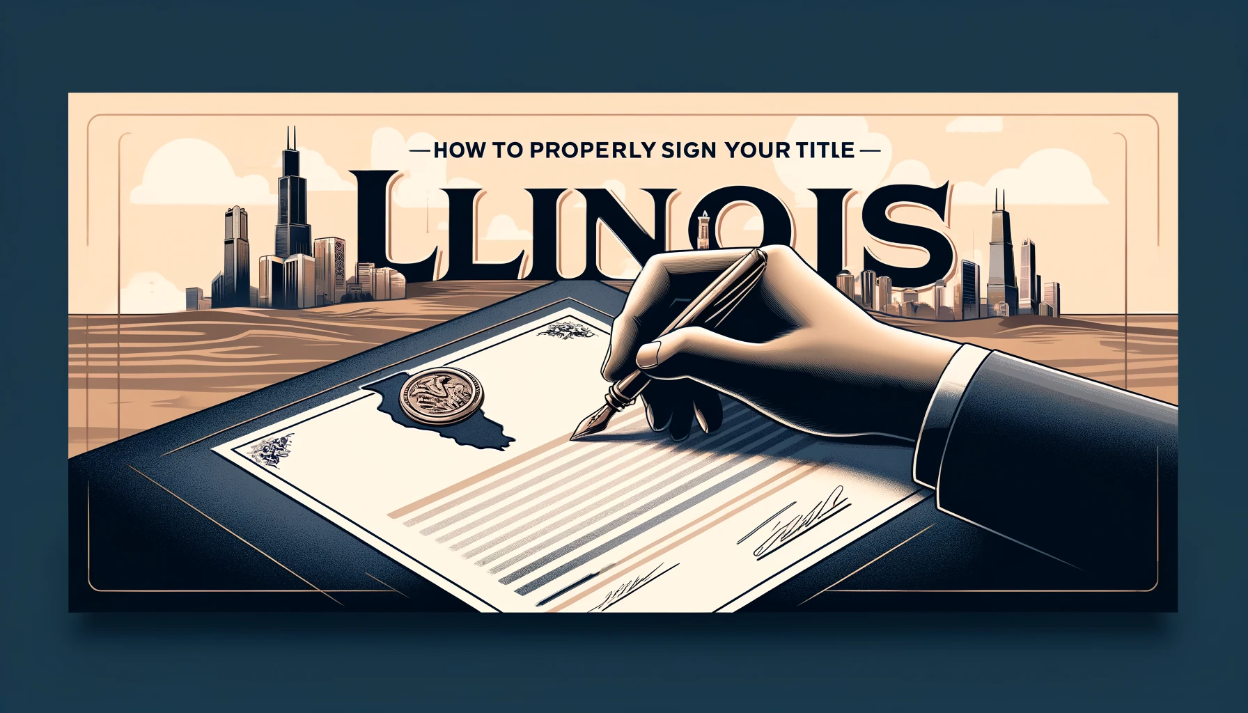 Step by step guide to properly sign your car title in illinois